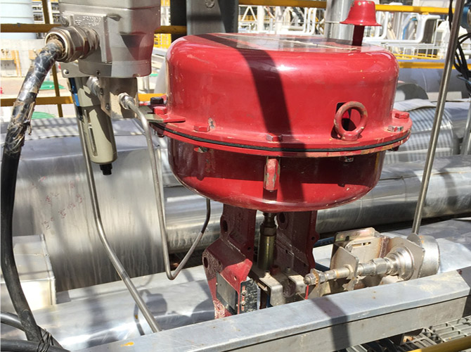 服务团队在某化工厂现场服务